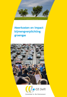 Cover Rapport CE Delft Meerkoten en impact bijmengverplichting groengas